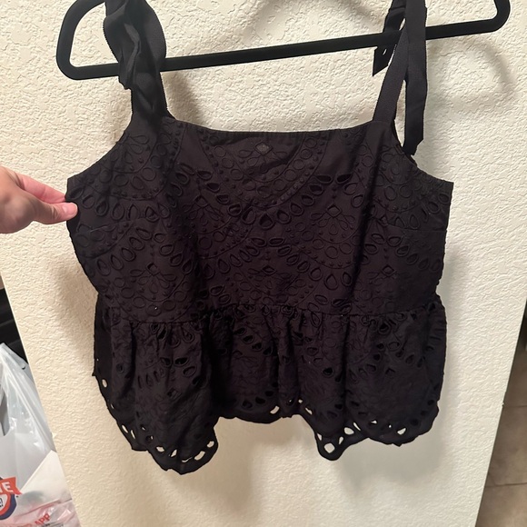 Black lace bow tie straps - Picture 4 of 5